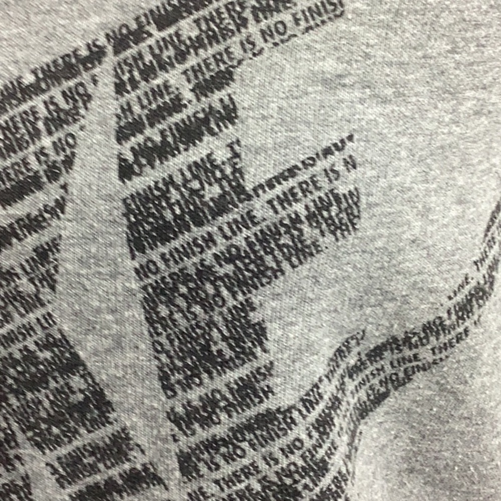 Nike Charcoal Long Sleeve Top There’s No Finish Line Gray Pullover S - Picture 3 of 8